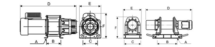 KDJ型電動(dòng)卷?yè)P(yáng)機(jī)結(jié)構(gòu)尺寸圖片