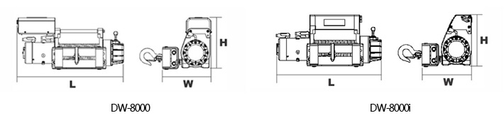 DW-8000(i)電動(dòng)絞盤結(jié)構(gòu)尺寸圖