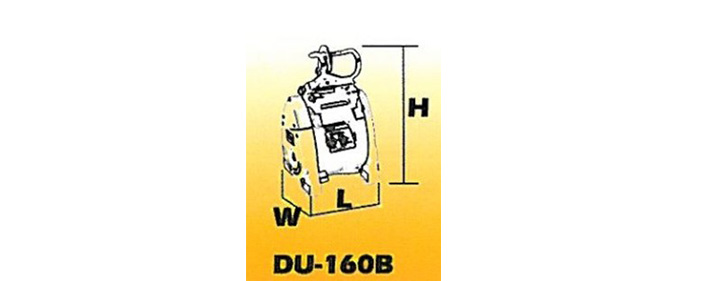 DU-160B小金剛電動(dòng)葫蘆結(jié)構(gòu)尺寸圖片