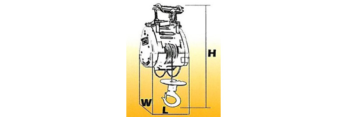 DU-300A小金剛提升機結(jié)構(gòu)尺寸圖片