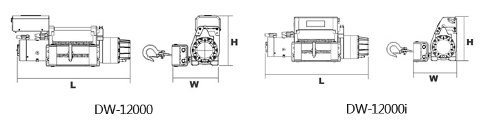 DW-12000(i)電動(dòng)絞盤結(jié)構(gòu)尺寸圖片