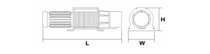 DUKE DU-215電動卷揚(yáng)機(jī)結(jié)構(gòu)尺寸圖片