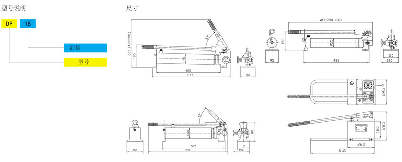 DP型手動液壓泵技術(shù)參數(shù)