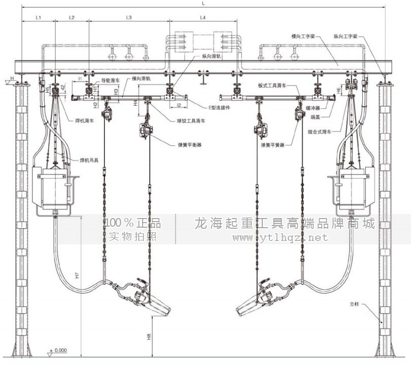 ST型物料懸掛輸送系統圖解