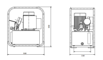 P8系列電動(dòng)液壓泵尺寸圖