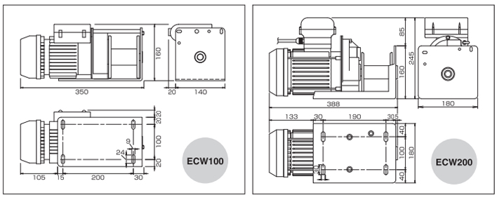 HHH ECW小型卷揚(yáng)機(jī)尺寸圖